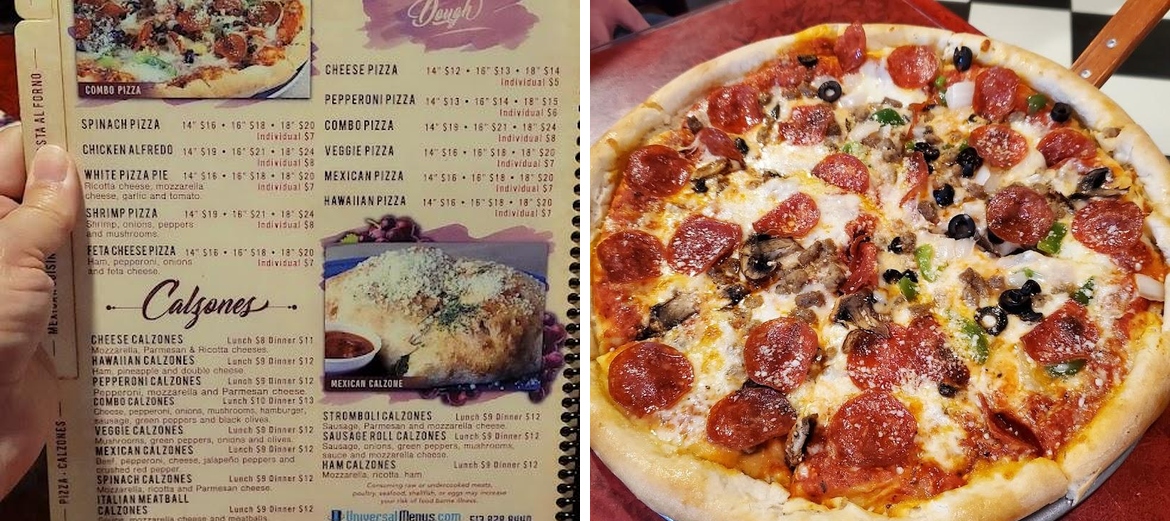 Bella Fonte Italian Restaurant Menu