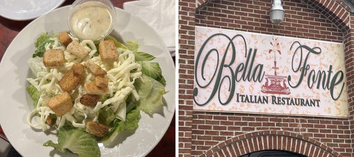 Bella Fonte Italian Restaurant Menu